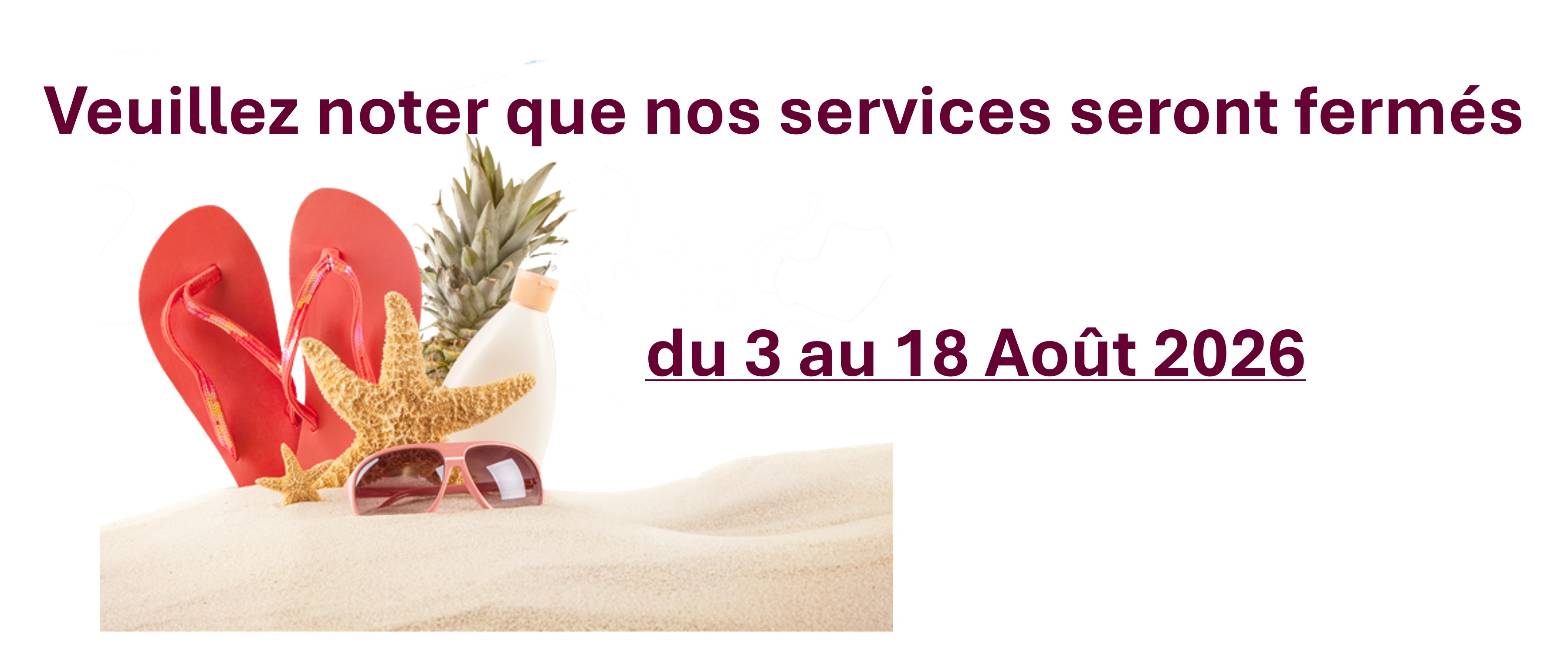 msg fermeure 26